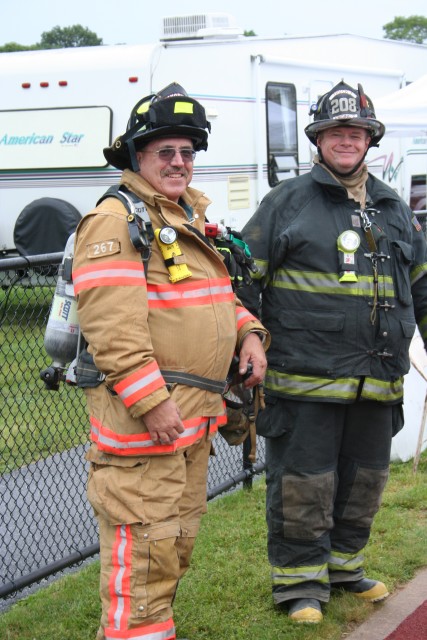 2009 Relay for Life - (L) Ex Chief John Kovalsky, Manorville FD (R) Ex Chief Stan Kuzmech, CMFD